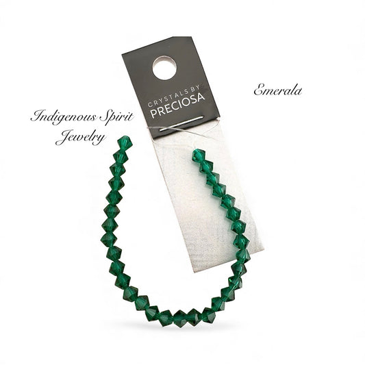 4mm Emerald - Preciosa