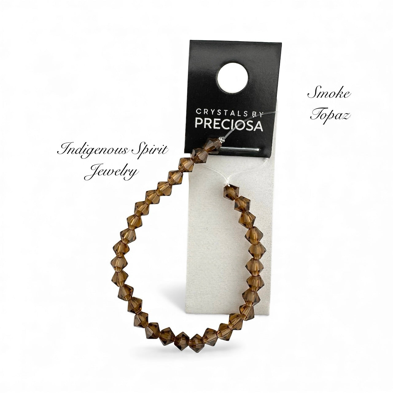 4mm Smoke Topaz - Preciosa