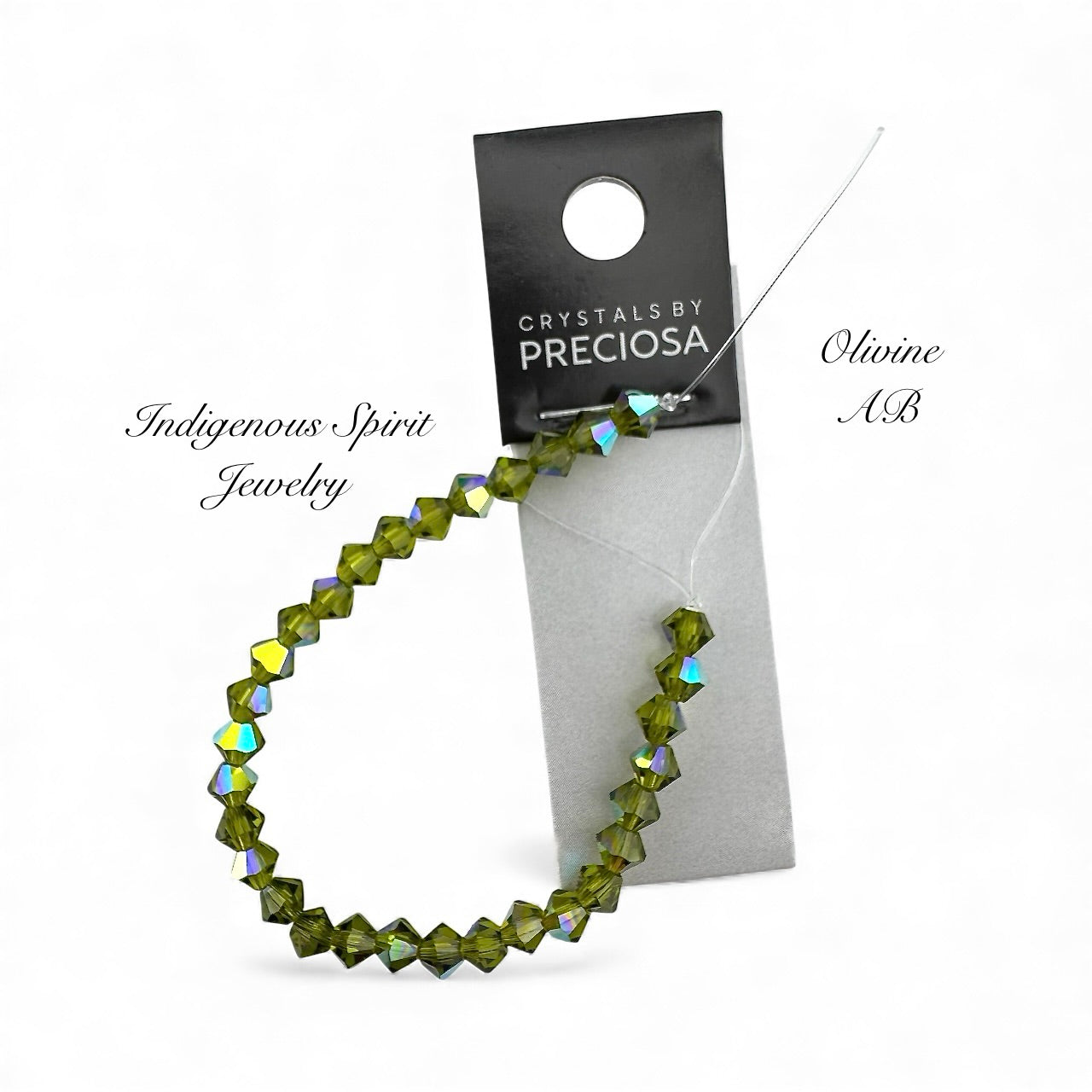 4mm Olivine AB - Preciosa