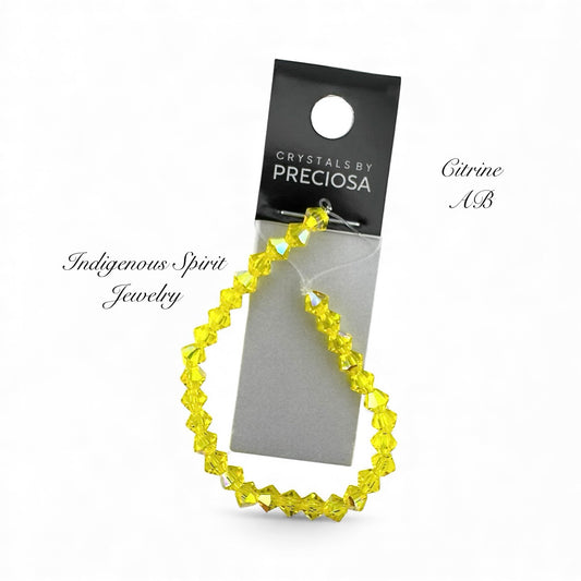 4mm Citrine AB - Preciosa