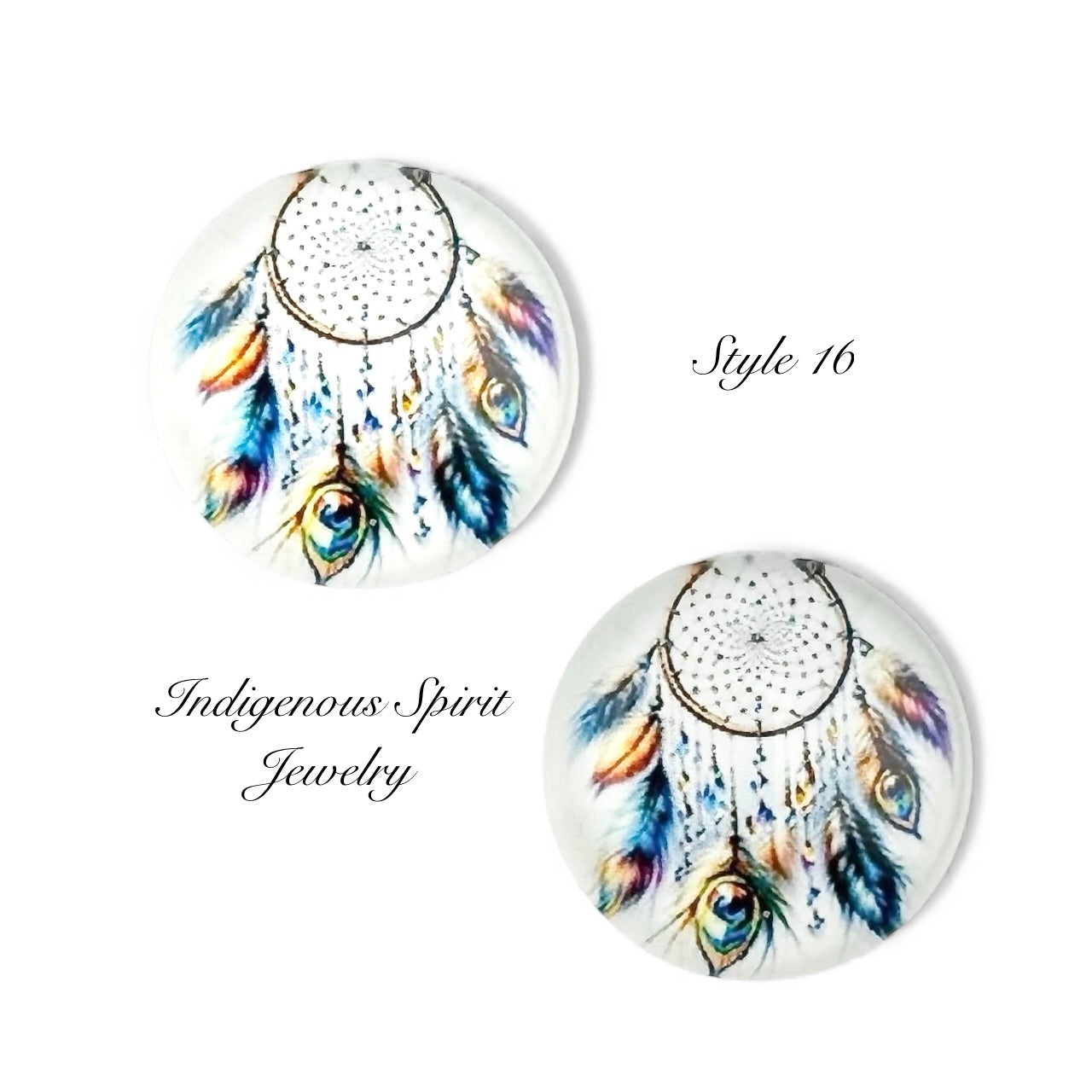 18mm Dreamcatcher Glass Cabochon Collection