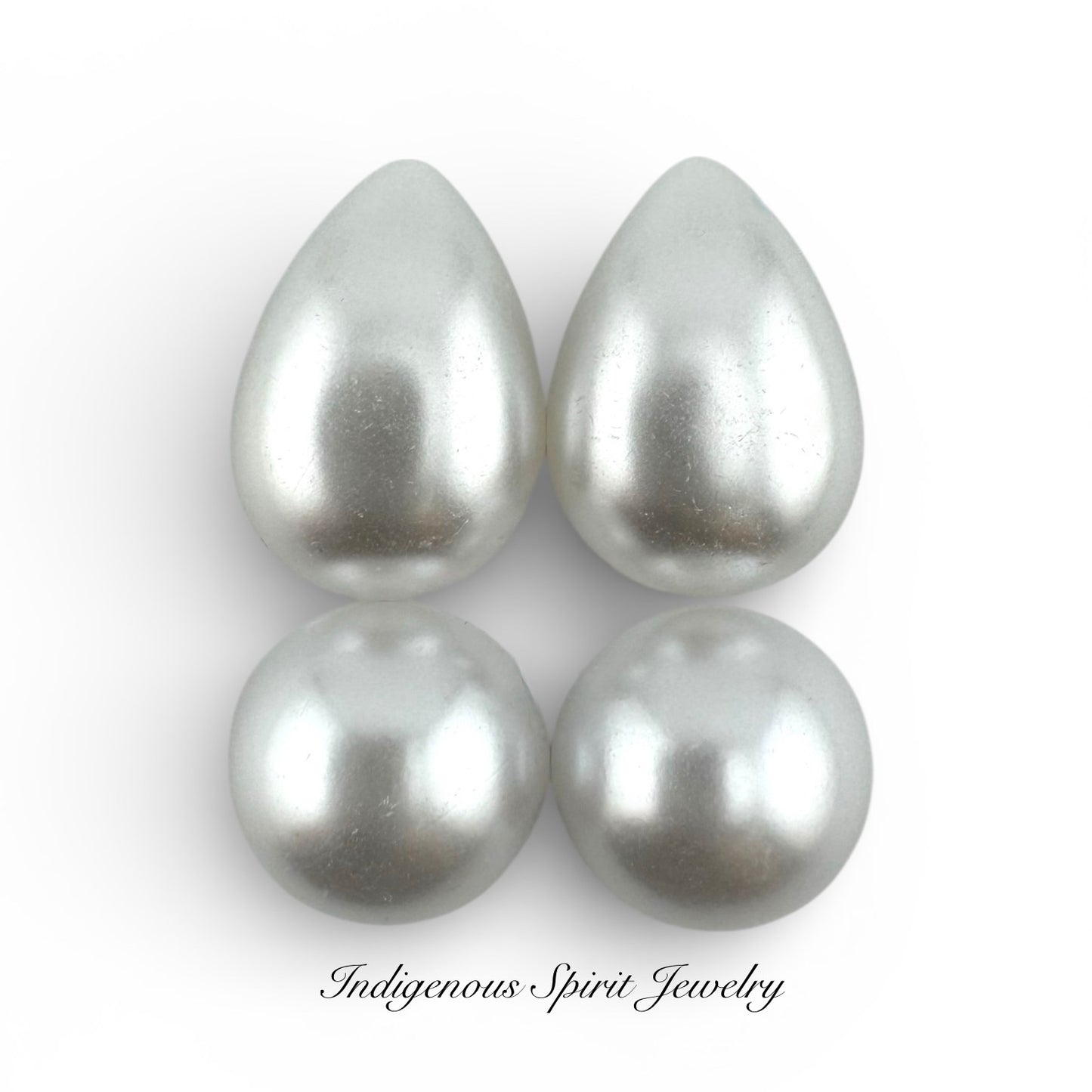 Imitation Pearl Cabochons - Imperfect (Clearance)