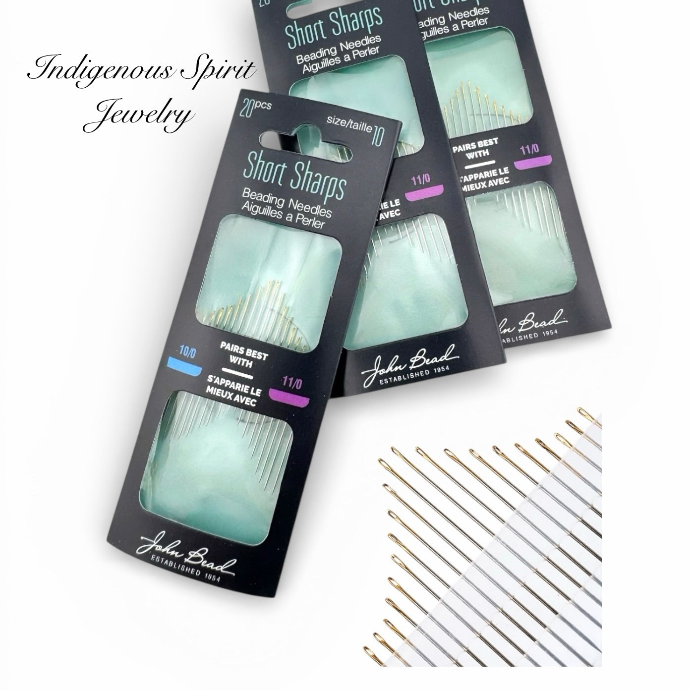 Golden Eye Short Sharps - John Bead Needles