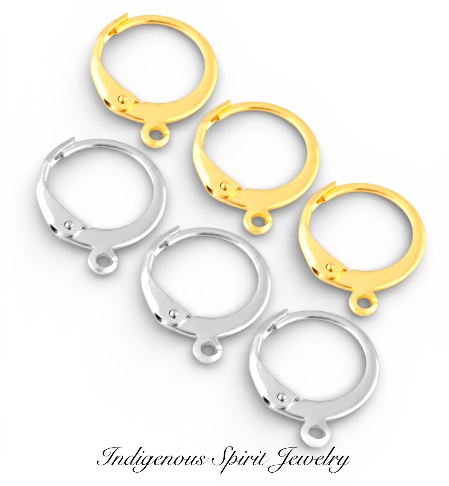 Stainless Steel Sleeper Style Hoop Findings (10 pair bag)