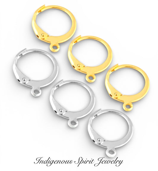 Stainless Steel Sleeper Style Hoop Findings (10 pair bag)