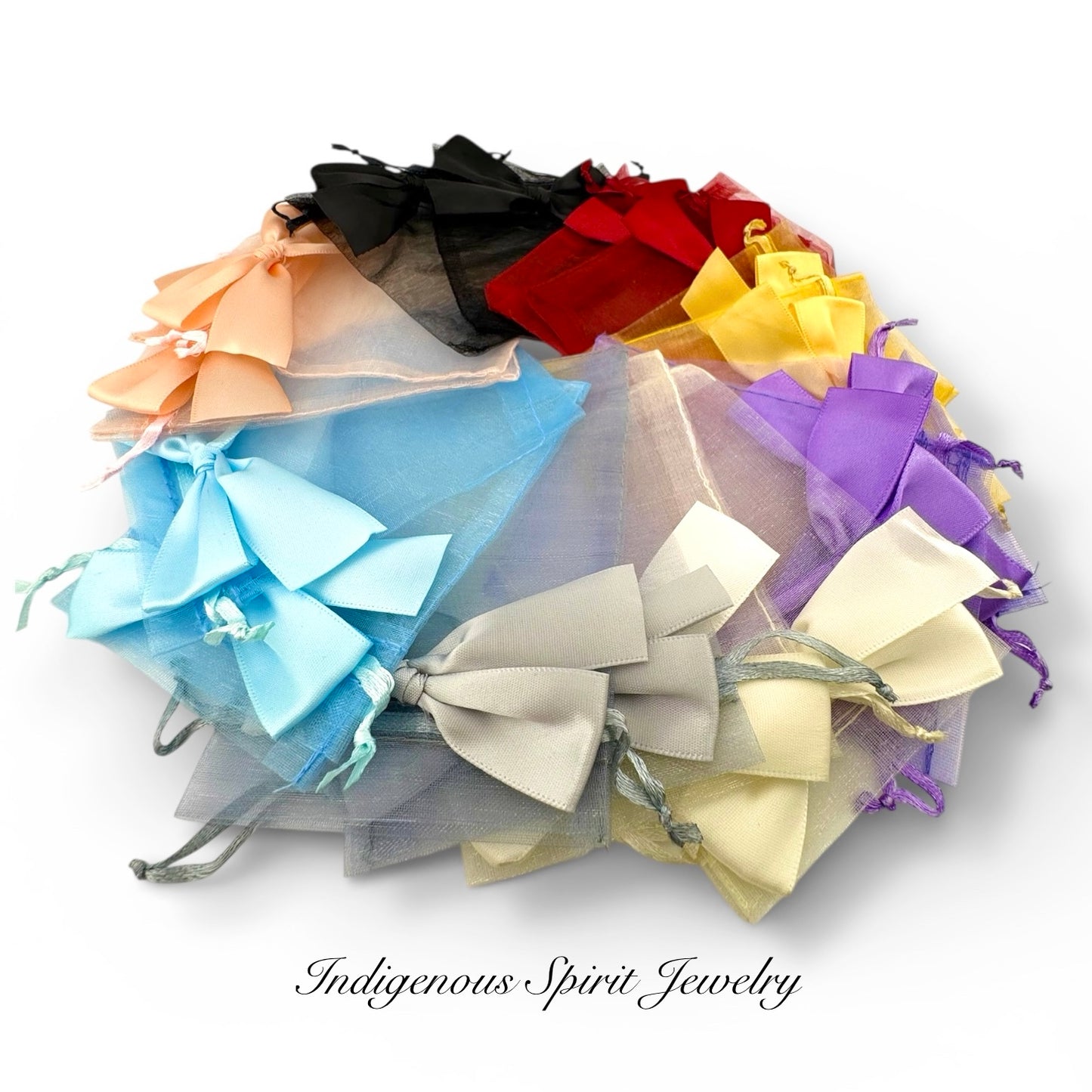 Organza Bags with Bows - 20 piece pack