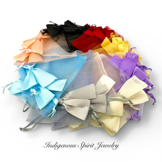 Organza Bags with Bows - 20 piece pack
