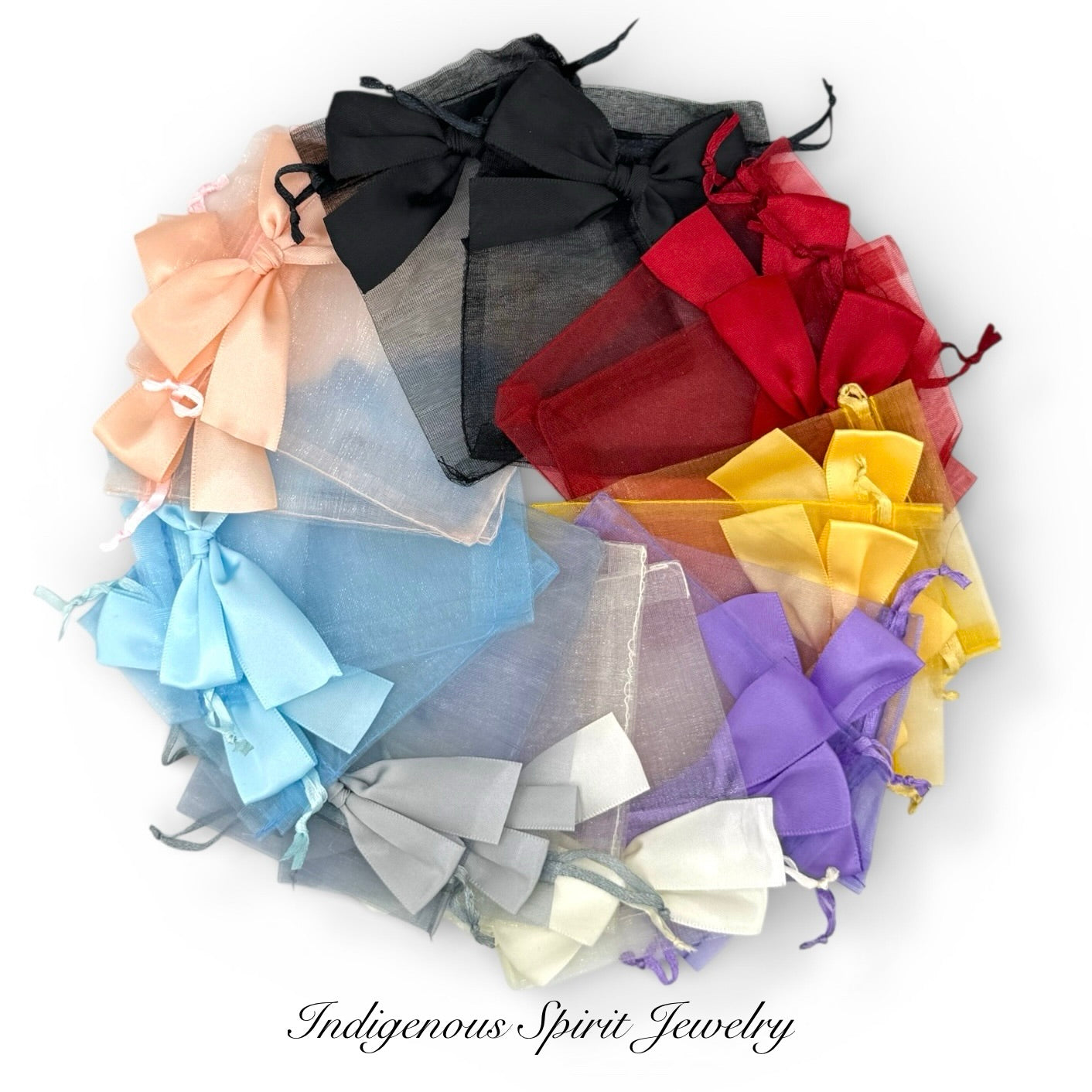 Organza Bags with Bows - 20 piece pack