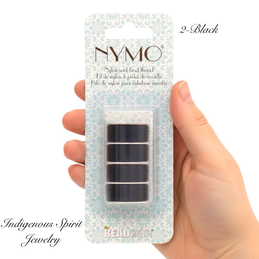 (Sell-off) Nymo 4 Pack Thread Spools Assorted Sizes- The Beadsmith