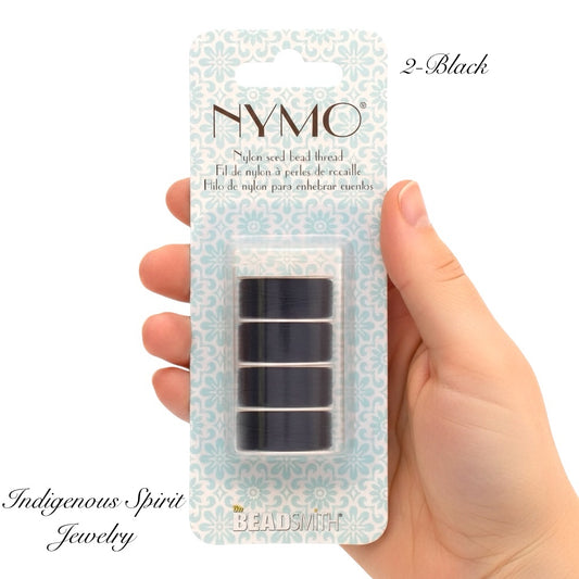 (Sell-off) Nymo 4 Pack Thread Spools Assorted Sizes- The Beadsmith