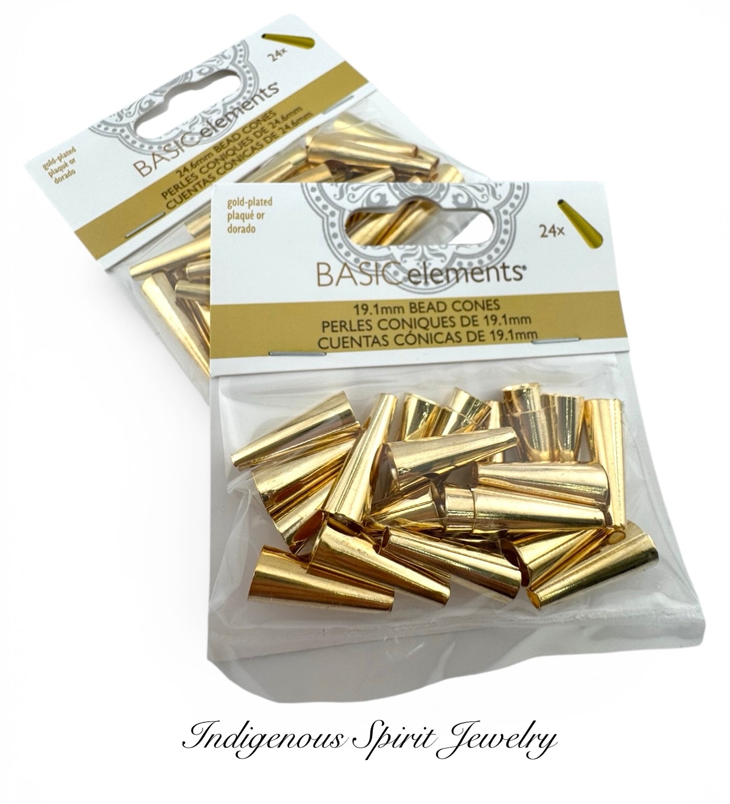 Bead Cones - Gold Plated