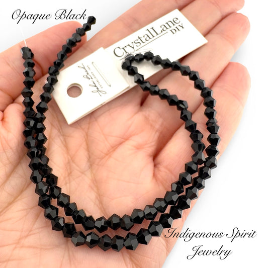 4mm Opaque Black - Crystal Lane