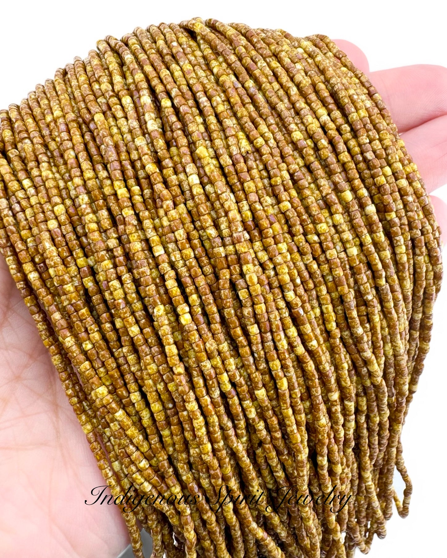Butterscotch 3-cut Preciosa Czech Seed Beads (9/0)