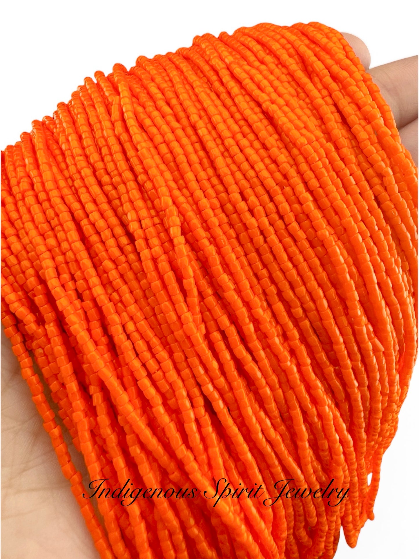 Dark Orange 3-cut Preciosa Czech Seed Beads (9/0)