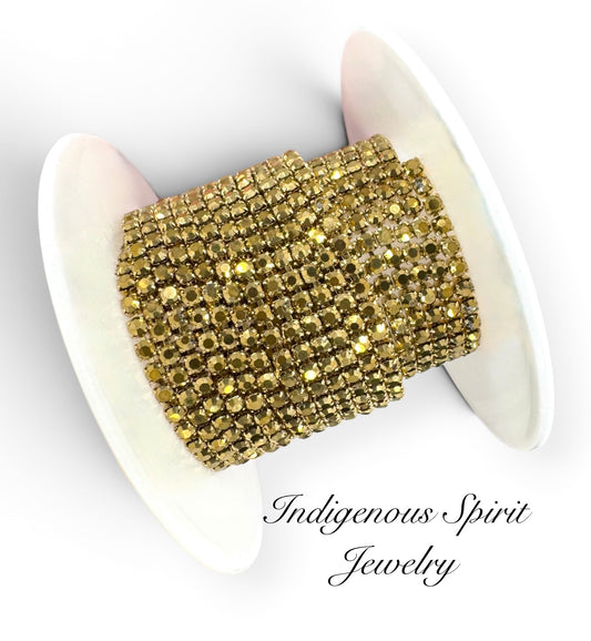 Aurum/18k Gold Plated SS6 Glass Banding
