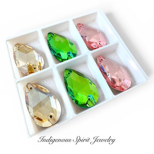 Moss & Petals K9 Crystal Cabochons Set (3 pairs)