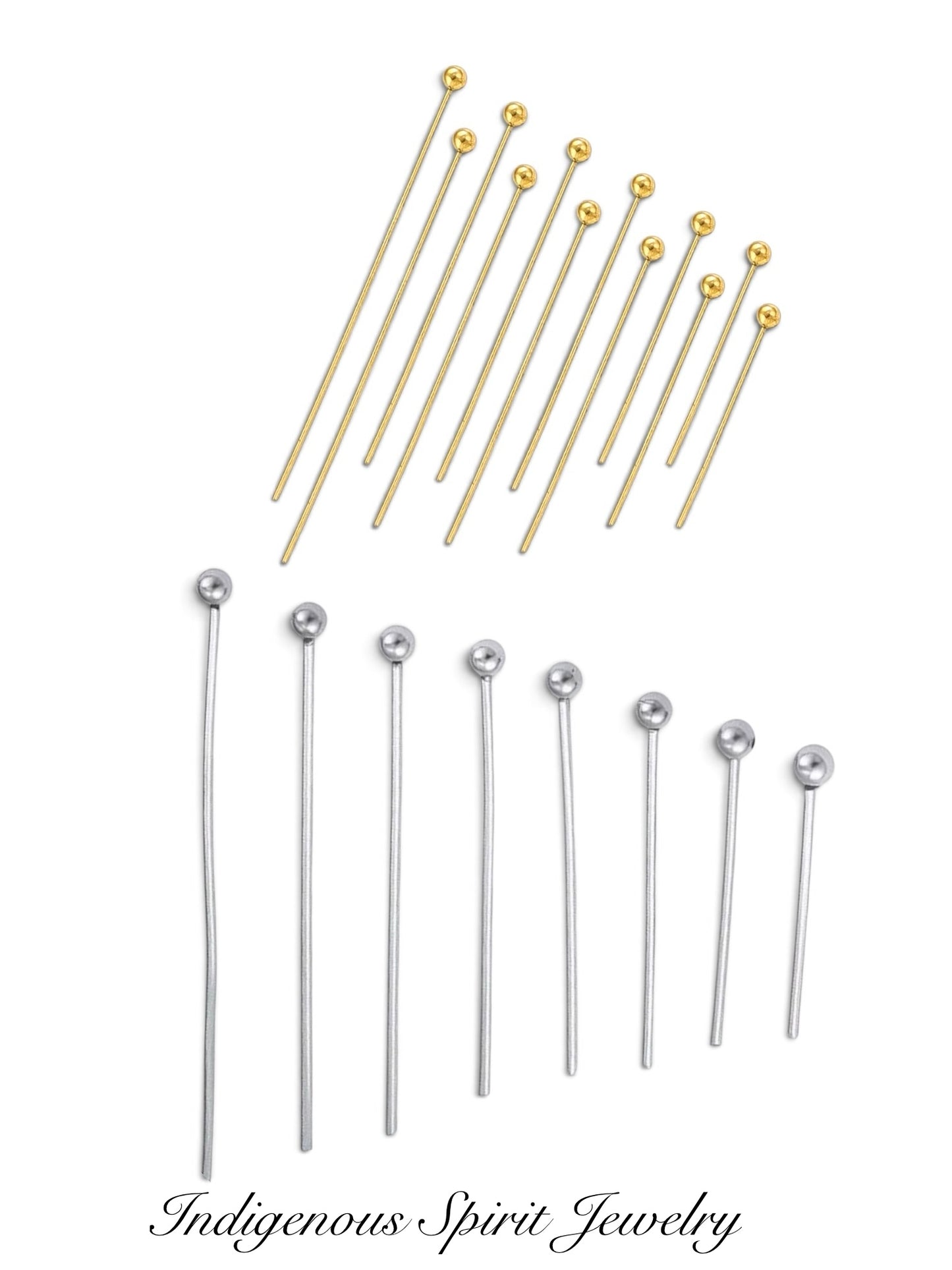 Stainless Steel Ball Pins – 2 Sizes (100 Piece Pack)