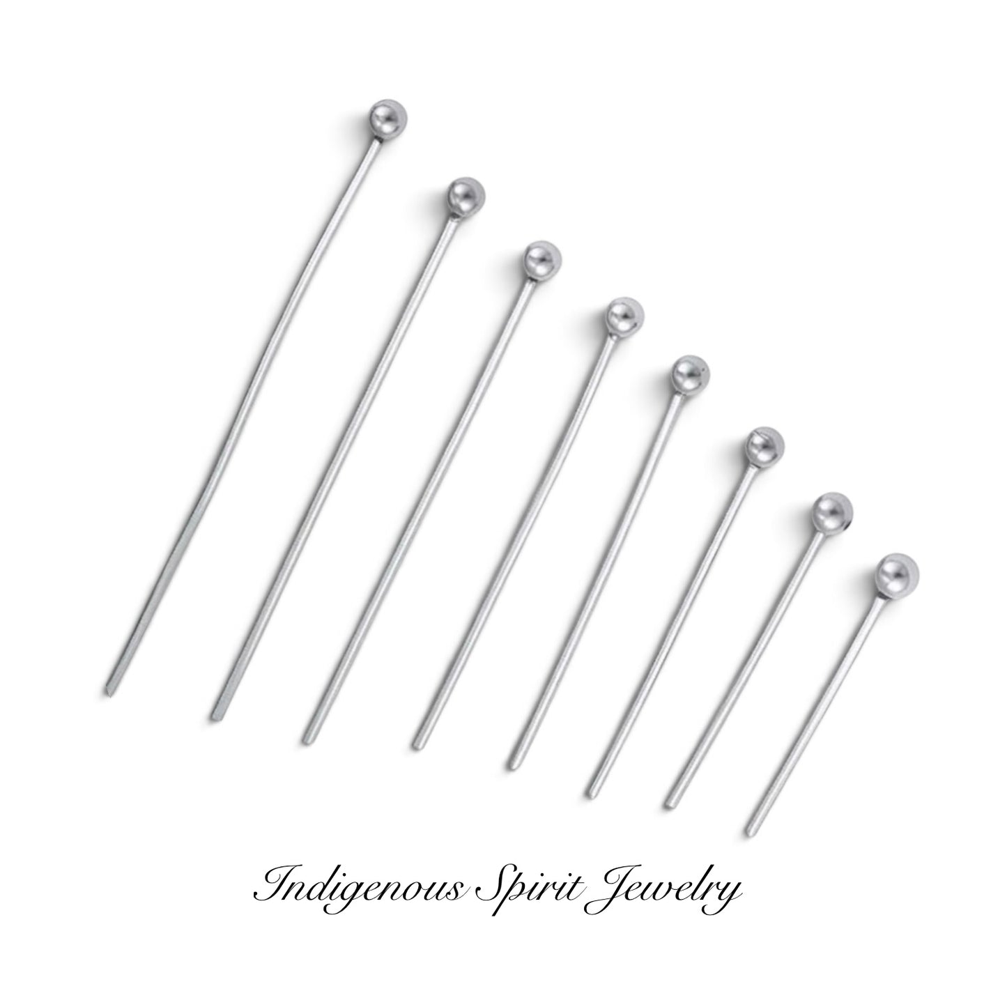 Stainless Steel Ball Pins – 2 Sizes (100 Piece Pack)
